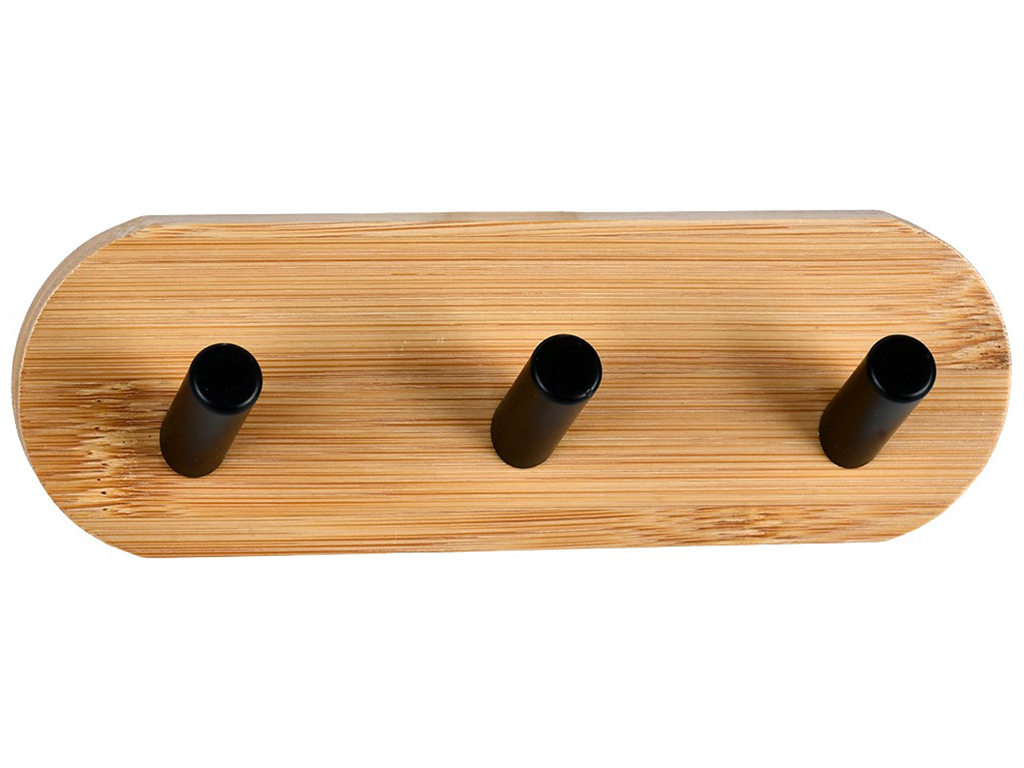 Настенная вешалка, 3 крючка, овальная, 13см