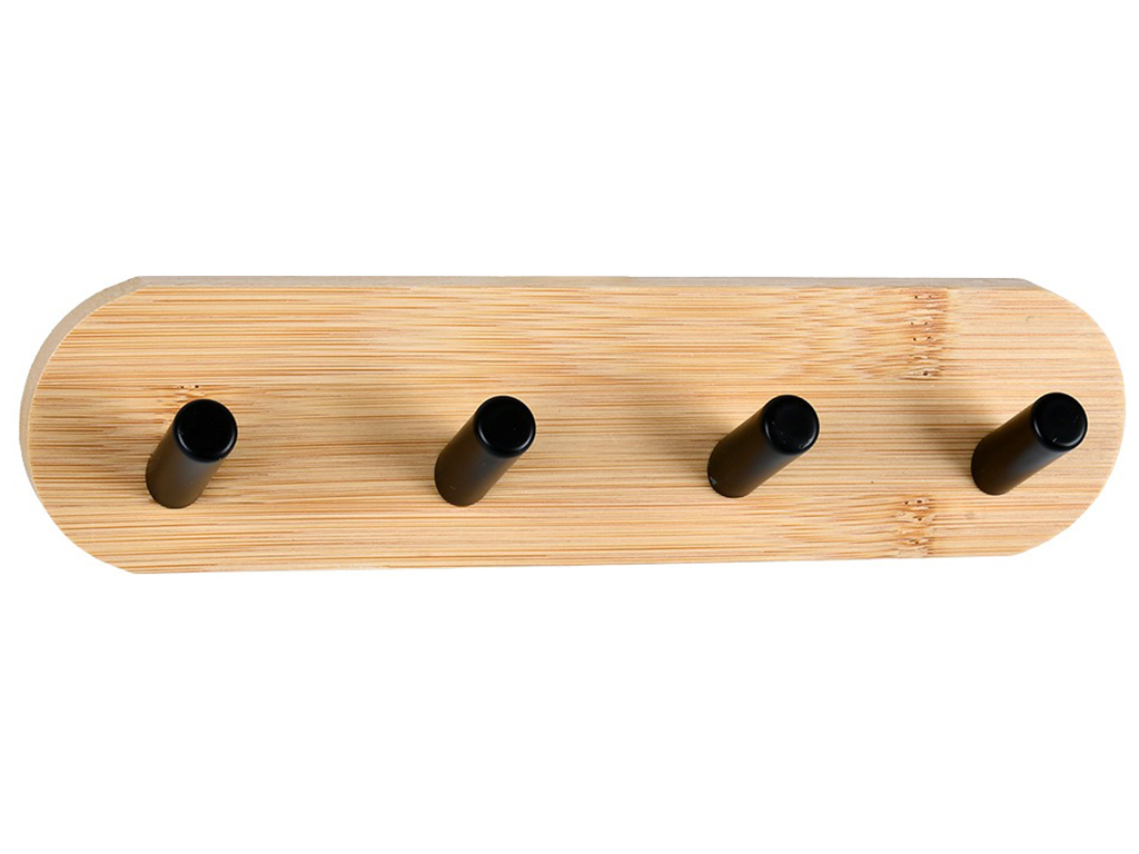 Настенная вешалка, 4 крючка, овальная, 19см