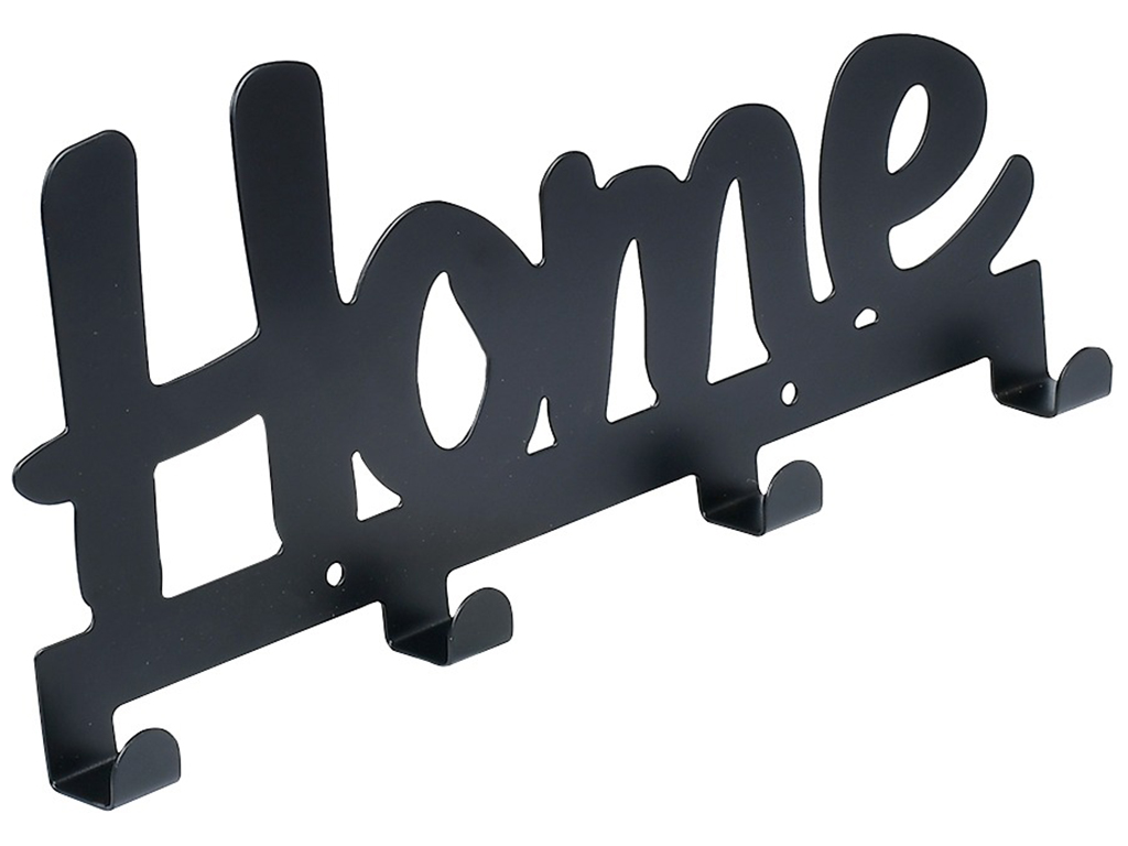 Настенная вешалка Home, 4 крючка, 24×10см