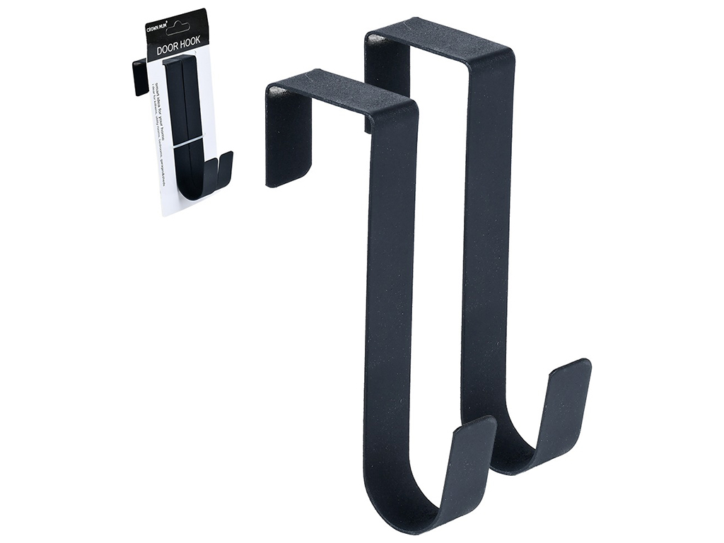 Гачки-вішаки на двері, металеві, 13см (ціна за 2шт)