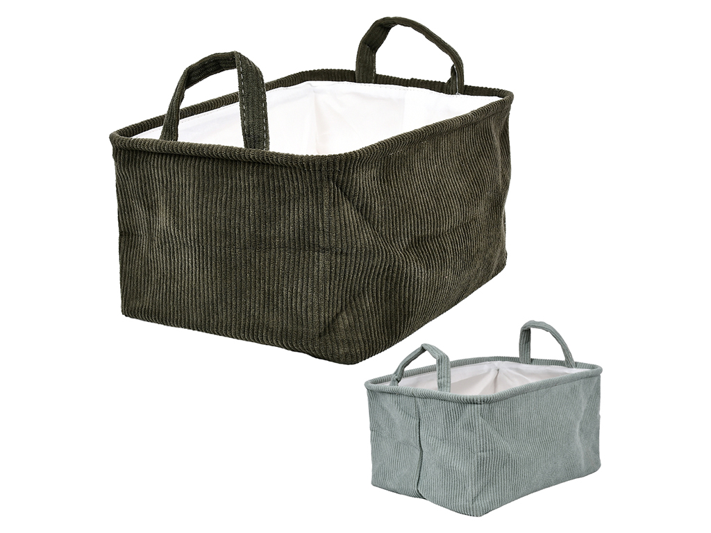 Корзина для зберігання з поліестеру, м'ятна, 35×25×17см