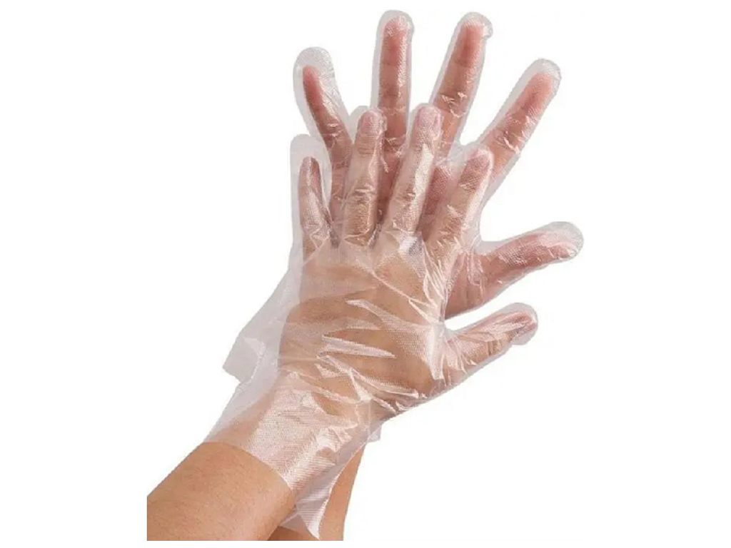 Рукавички одноразові, 21х24,5см (ціна за 100шт)