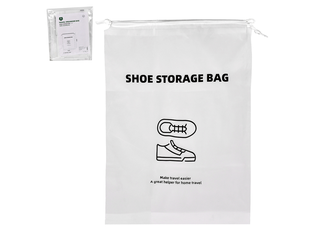 Сумка-органайзер для хранения обуви, ПЭВА, белая, 32×43см