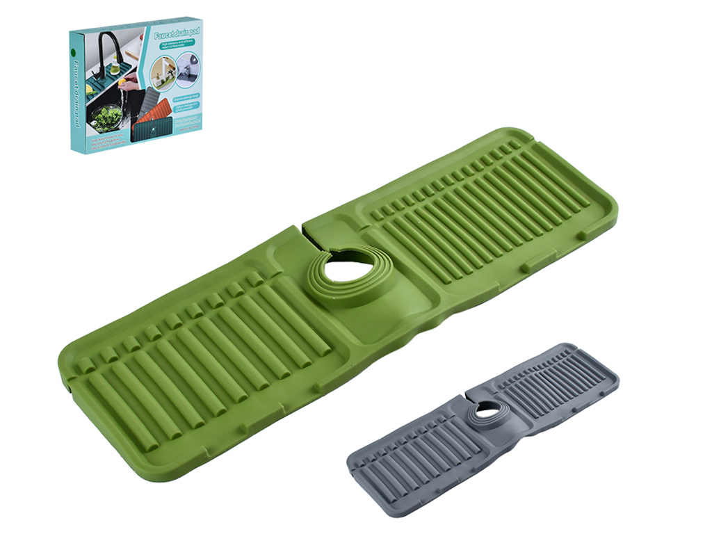 Силіконовий дренажний килимок під змішувач, 37×13,5см