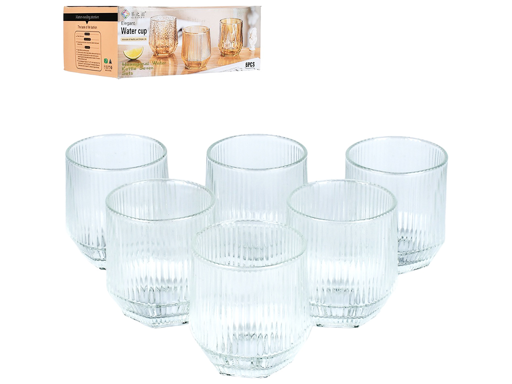 Набор стаканов Fusion, низкие, 250мл, 7х8,5см (цена за набор 6шт)