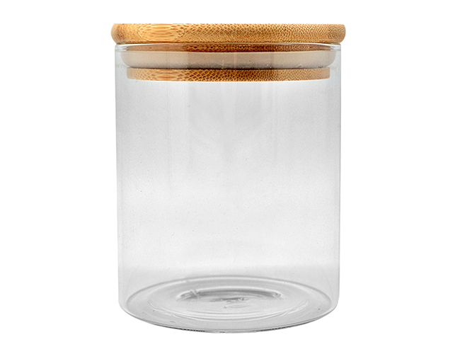 Банка с бамбуковой крышкой, 900мл, 10×12см
