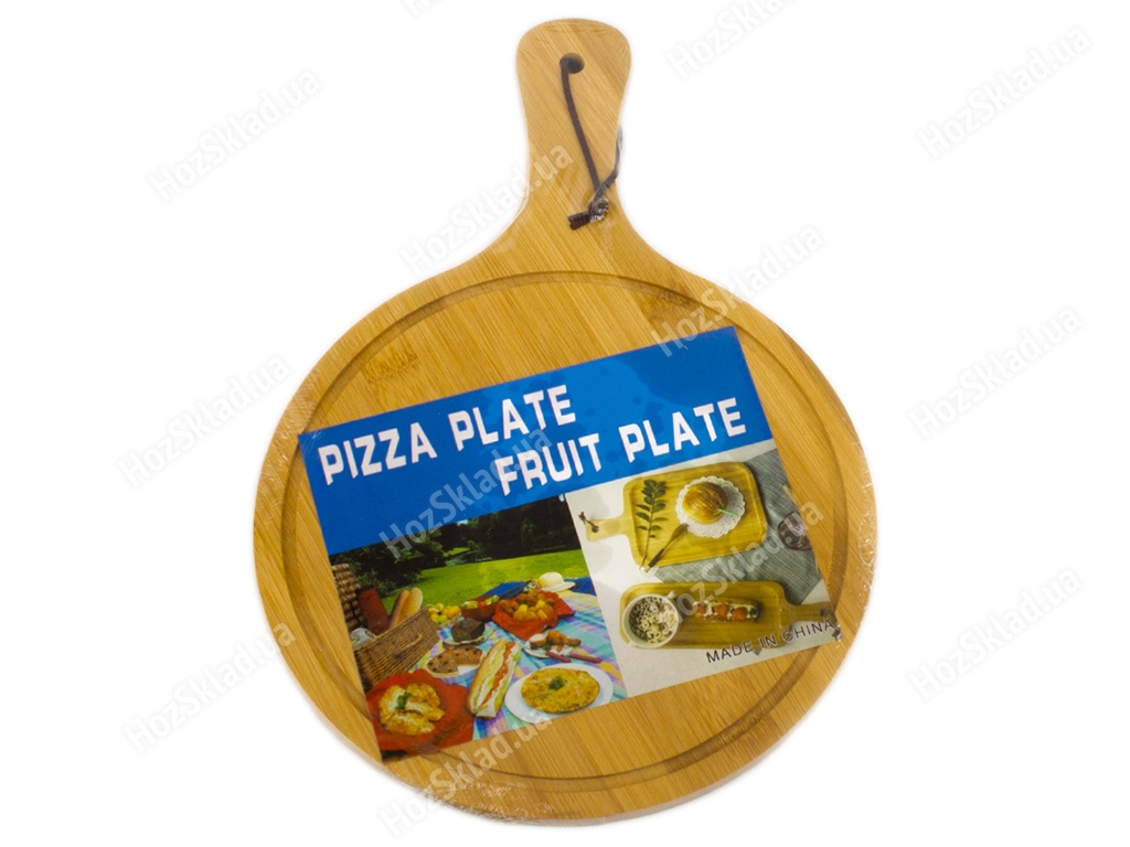 Доска разделочная под пиццу деревянная