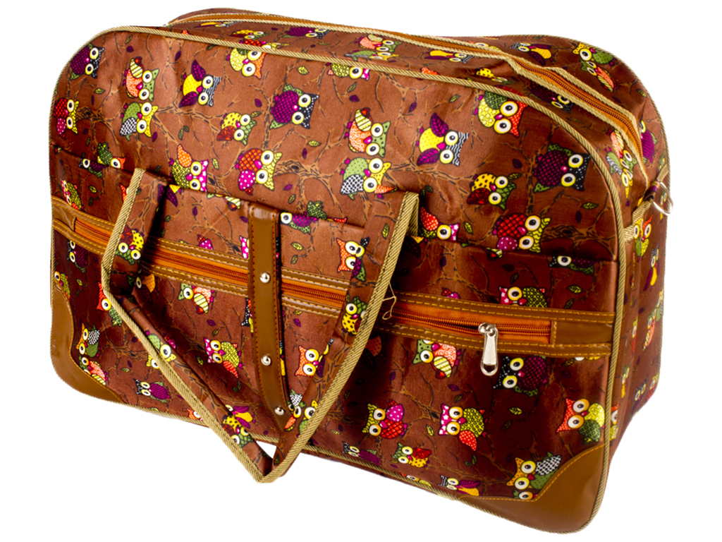 Сумка дорожня 54x35см (колір - коричневий)
