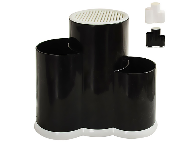 Підставка для ножів універсальна потрійна 11х22см