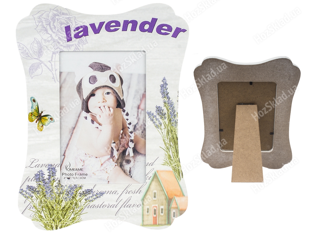 Рамочка для фотографій Lavender 18х1,2х24см МДФ зі склом, для фотографії 10х15см