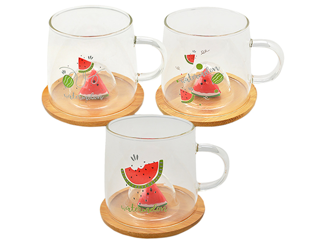 Чашка с крышкой-подставкой Watermelon 350мл