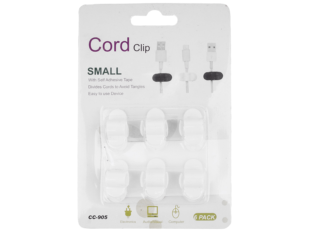 Держатель для проводов 10х4,5см (цена за набор 6шт)