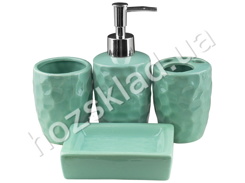 Набор аксессуаров для ванной комнаты керамический (цена за набор 4 предмета)