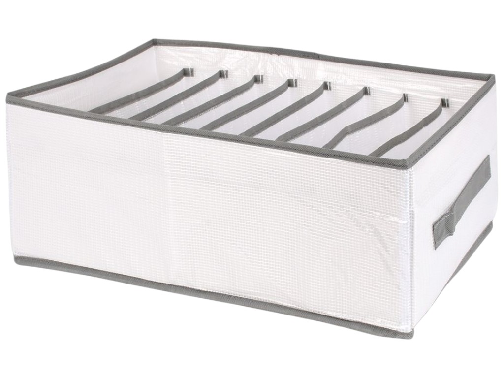 Органайзер для хранения белья White, 9 отделений, 32×25×17 см, с ручкой