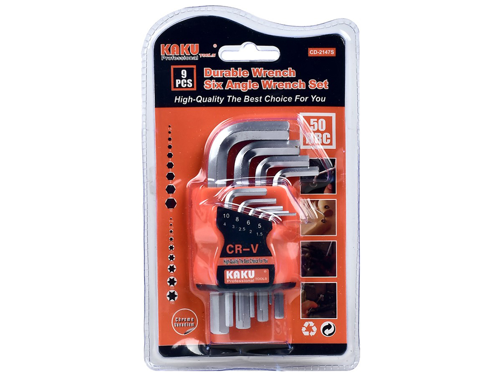 Набір шестигранних ключів (ціна за набір 9 предметів)