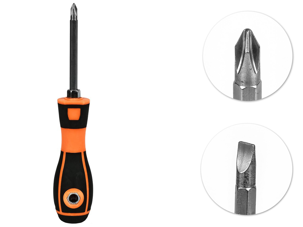 Отвертка плоская-хрестовая, 20см