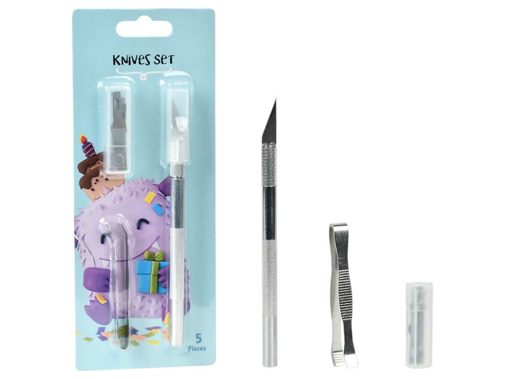 Нож для карвинга, 20х8см (цена за набор 5 предметов)