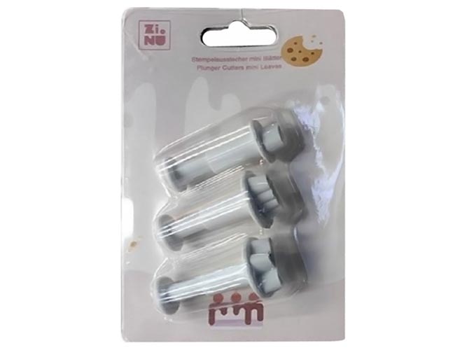 Плунжер кондитерский для печенья, мастики, 14,5x9см (цена за набор 3 предмета)