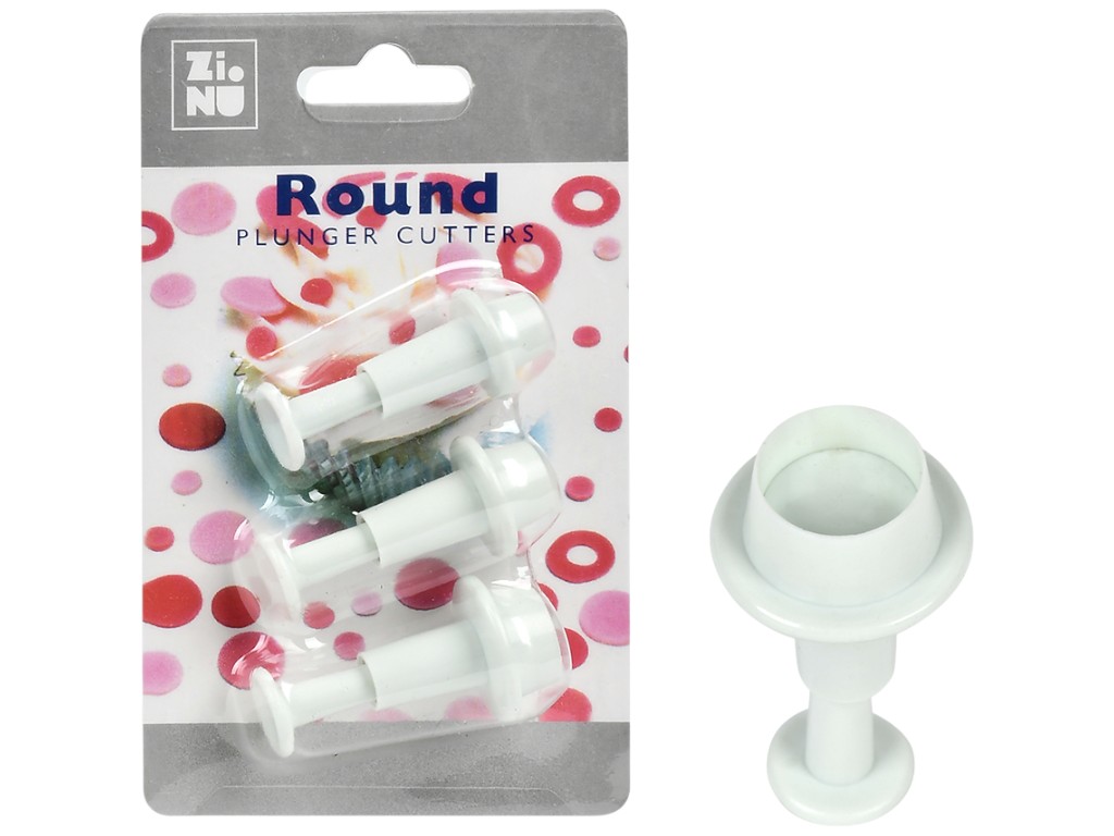 Плунжер кондитерский для печенья, мастики Round, 14x9см (цена за набор 3 предмета)