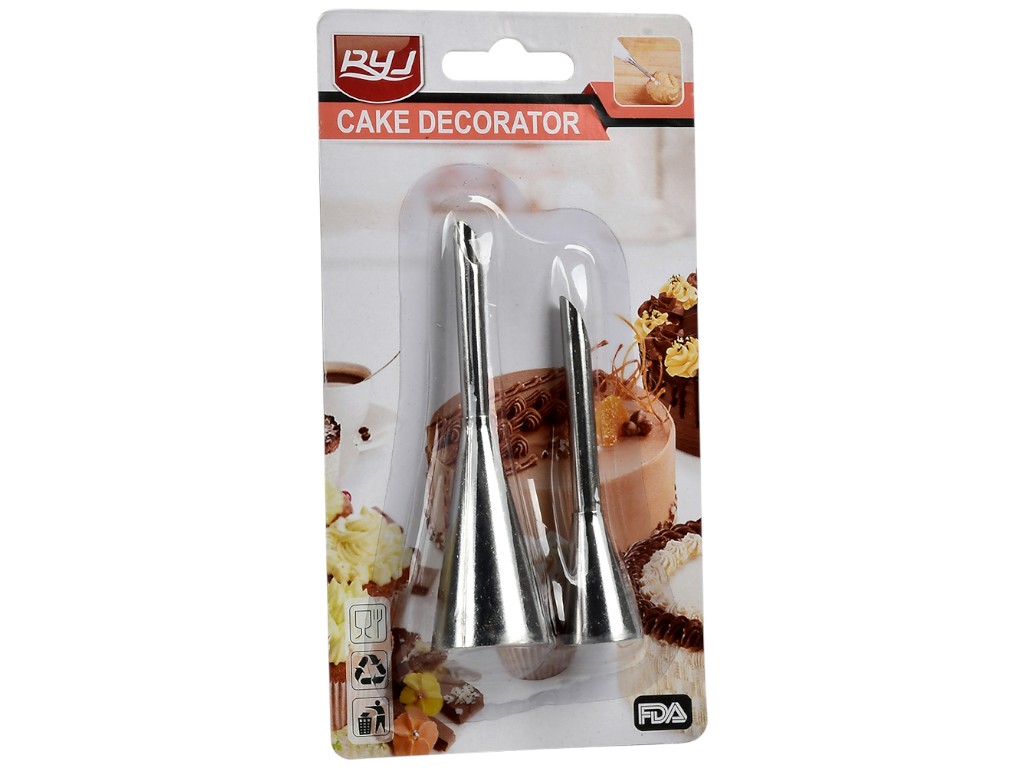 Насадки для кондитерського шприца/мішка, 16х9см (ціна за набір 2 предмети)