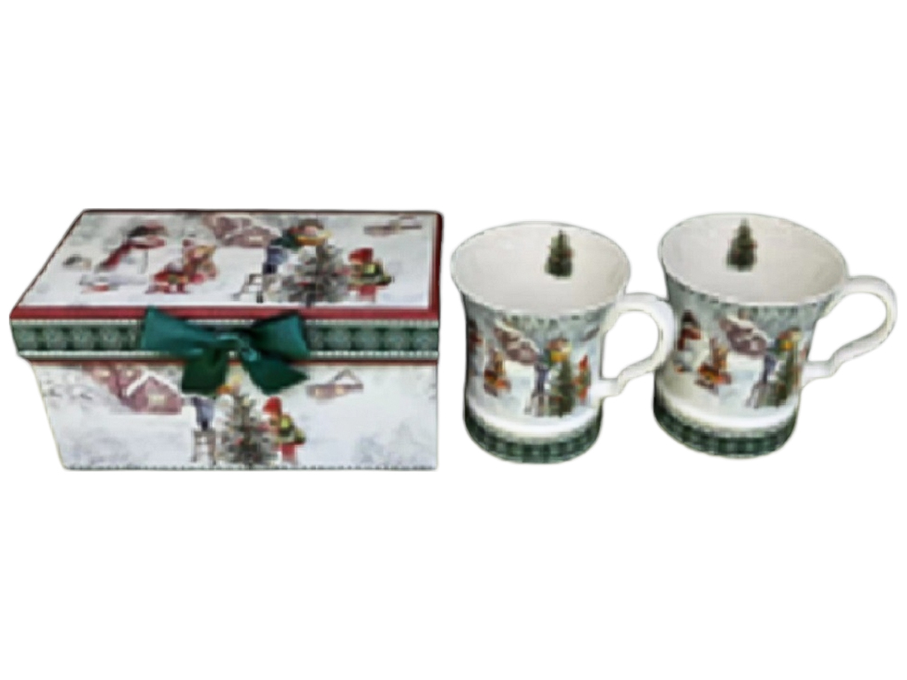 Чайный набор новогодний Christmas fun, 280мл (цена за набор 2шт)