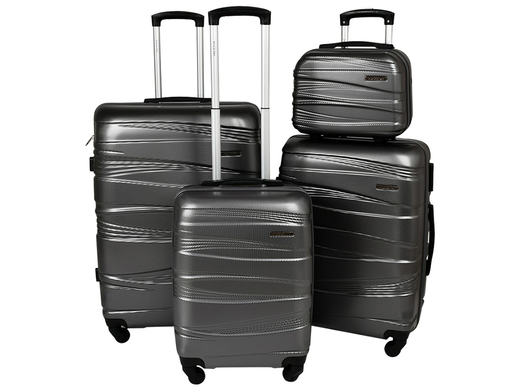 Набір валіз 12/20/24/28'', пластик (ціна за набір 4шт)