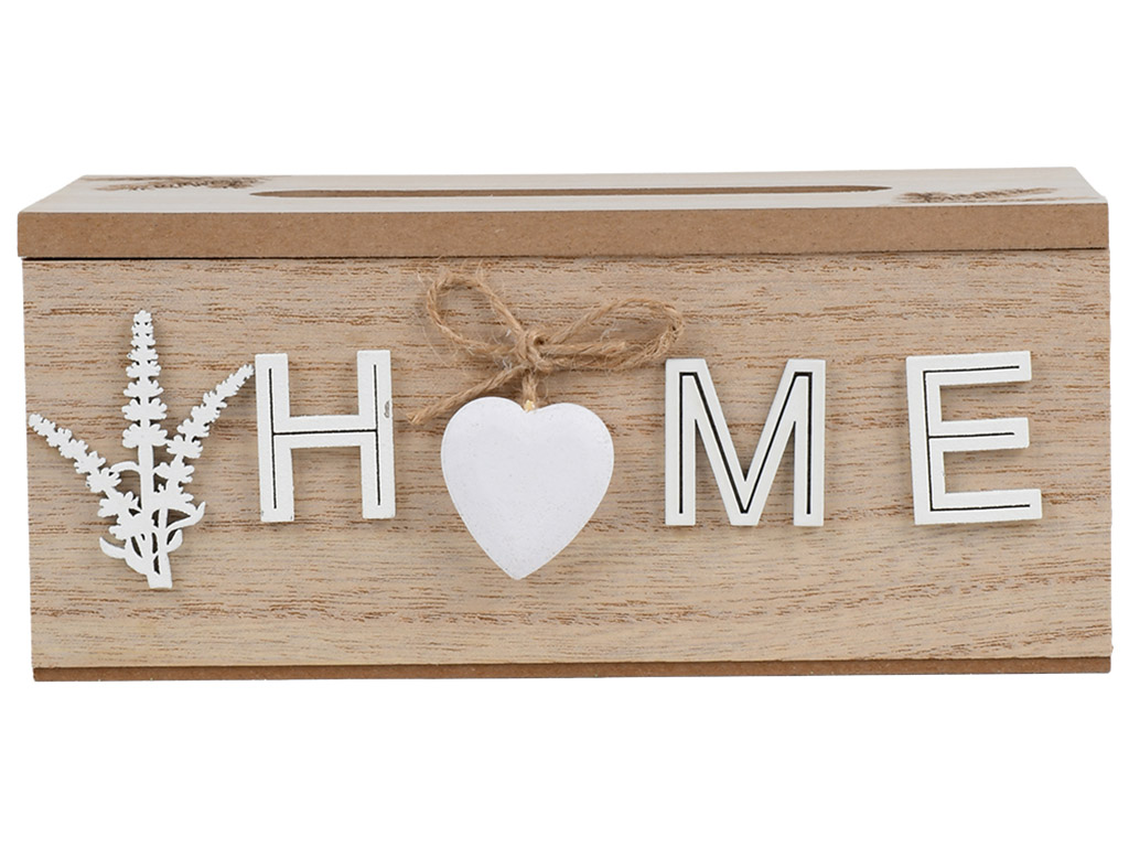 Диспенсер для серветок Home, МДФ, 19,5×11×8,5см, колір бежевий