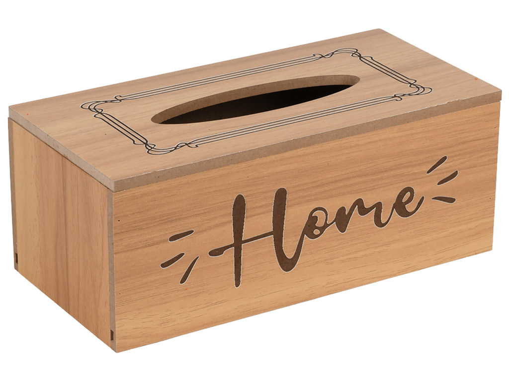 Диспенсер для салфеток Home, МДФ, 20×11×8см, цвет коричневый