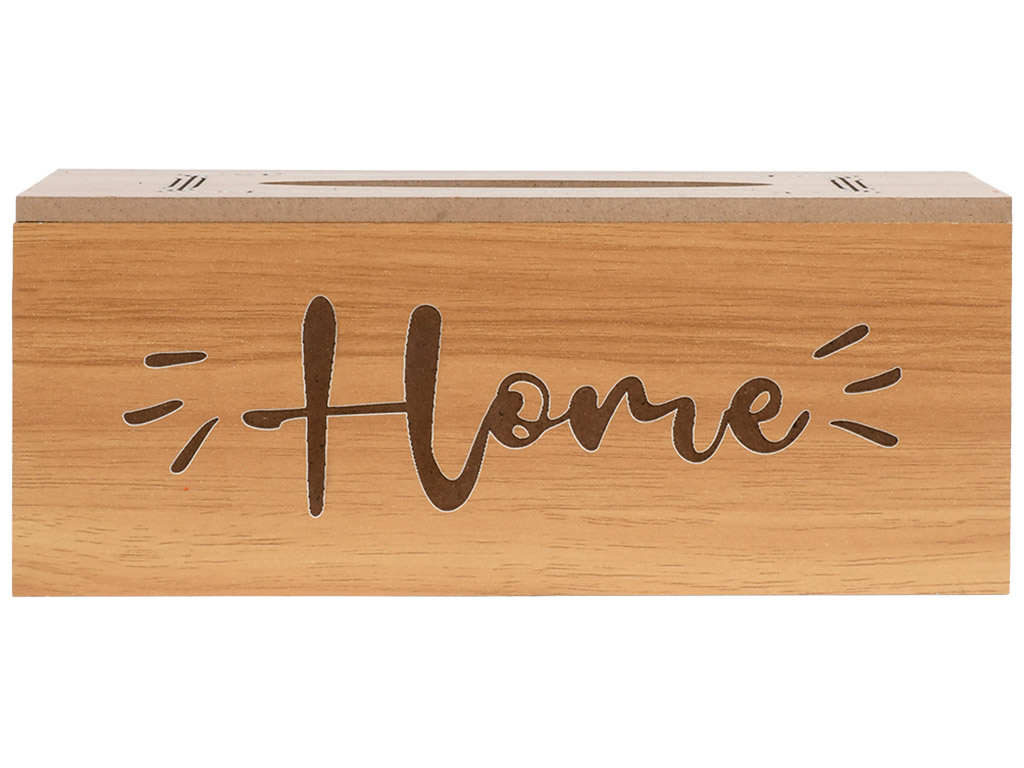Диспенсер для салфеток Home, МДФ, 20×11×8см, цвет коричневый