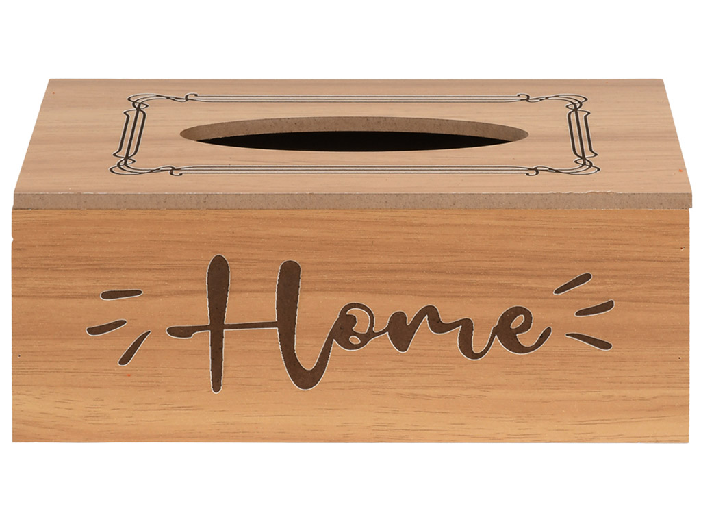 Диспенсер для салфеток Home, МДФ, 20×11×8см, цвет коричневый