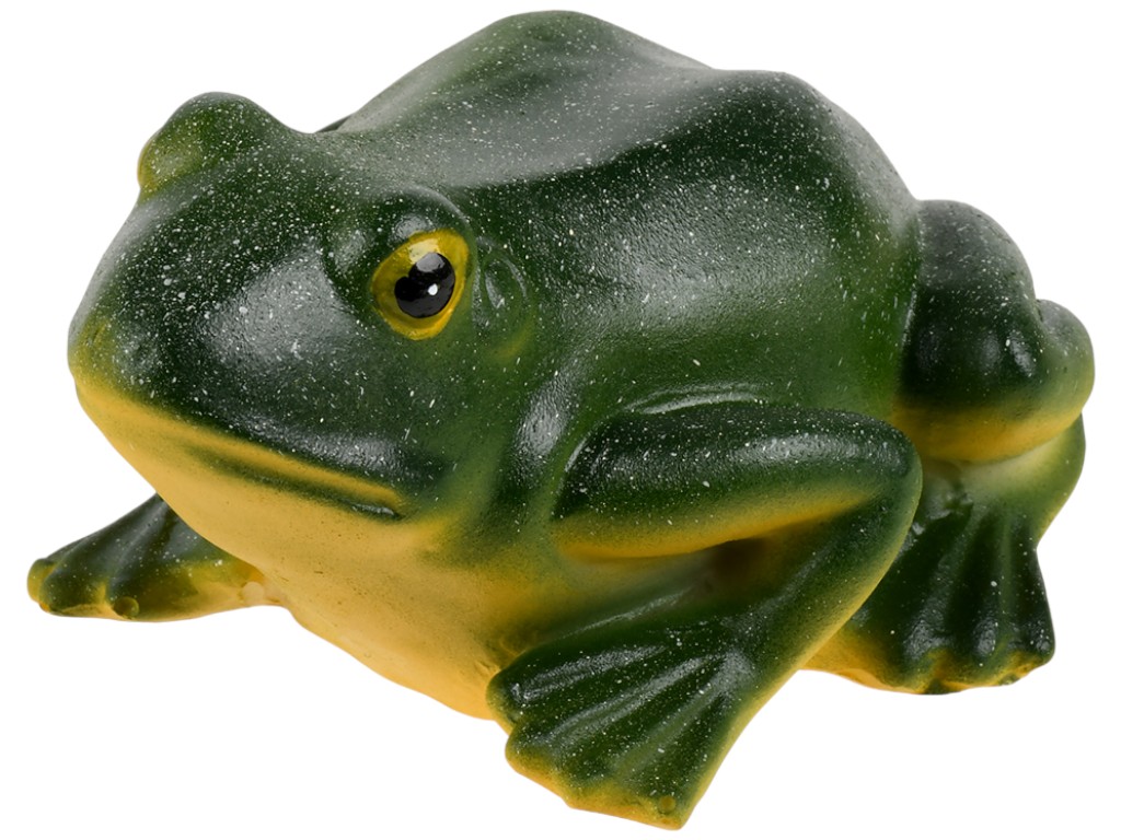 Фігурка для квіткового горщика Frog, полірезина, 10см, колір зелений