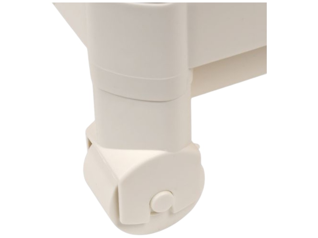 Этажерка на колёсах Cheer, 4 яруса, полипропилен, 44×17×100см, цвет бежевый