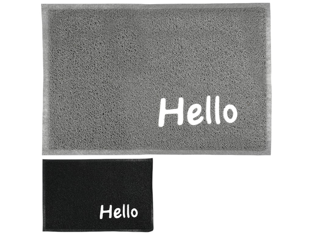Килимок придверний Hello, гума, 38×58см (ціна за 1шт)