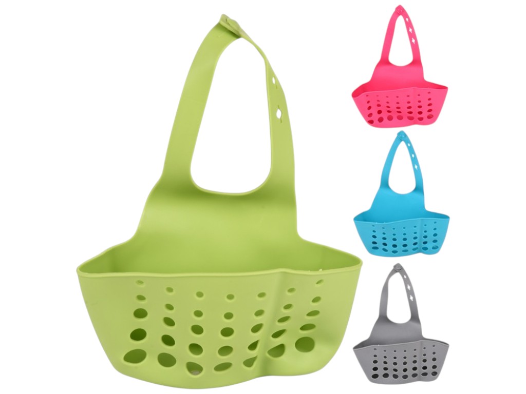 Карман на кран для мыла и губки, термопластичная резина (TPR), 14,5см (цена за 1шт)