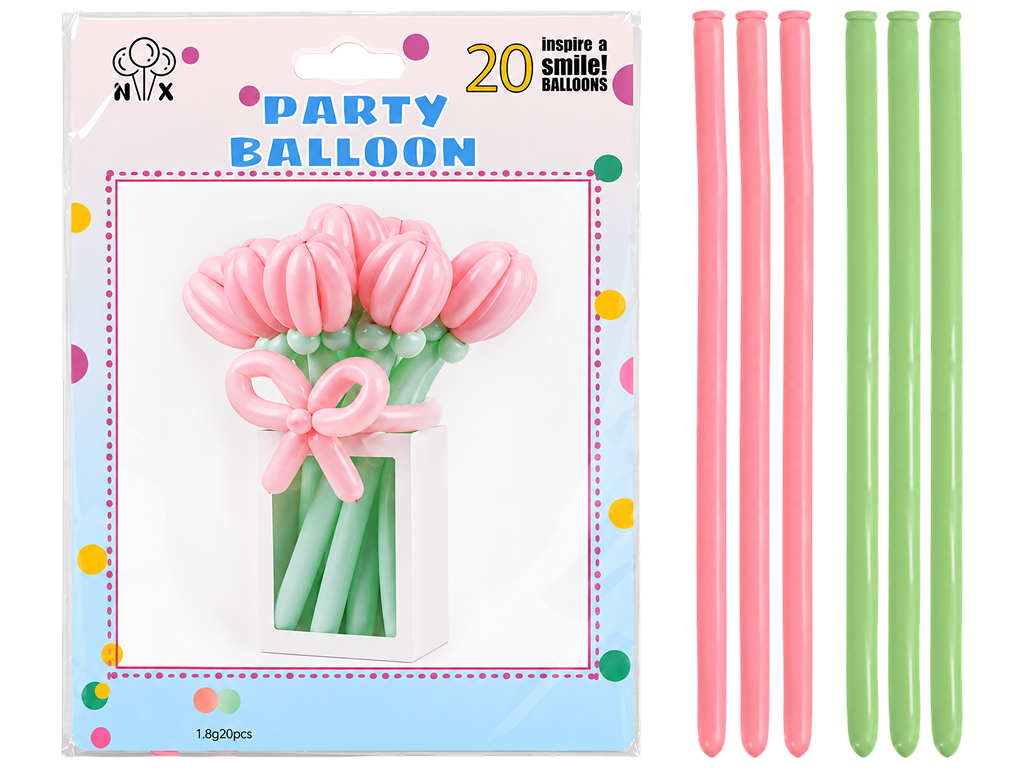 Набор воздушных шаров Tulips, латекс, для моделирования, 9 шт (цена за набор) Набор воздушных шаров Tulips, латекс, для моделирования, 9 шт (цена за набор)
