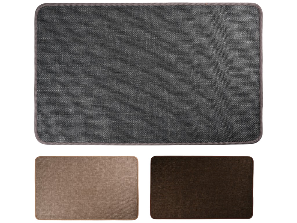 Коврик напольный Classic, полиэстер на резиновой основе, 40×60см (цена за 1шт)