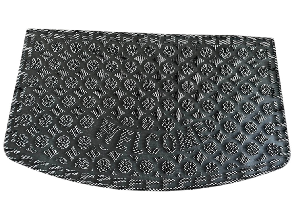 Коврик придверный Wellcome, ПВХ, 45×75см, цвет графитовый