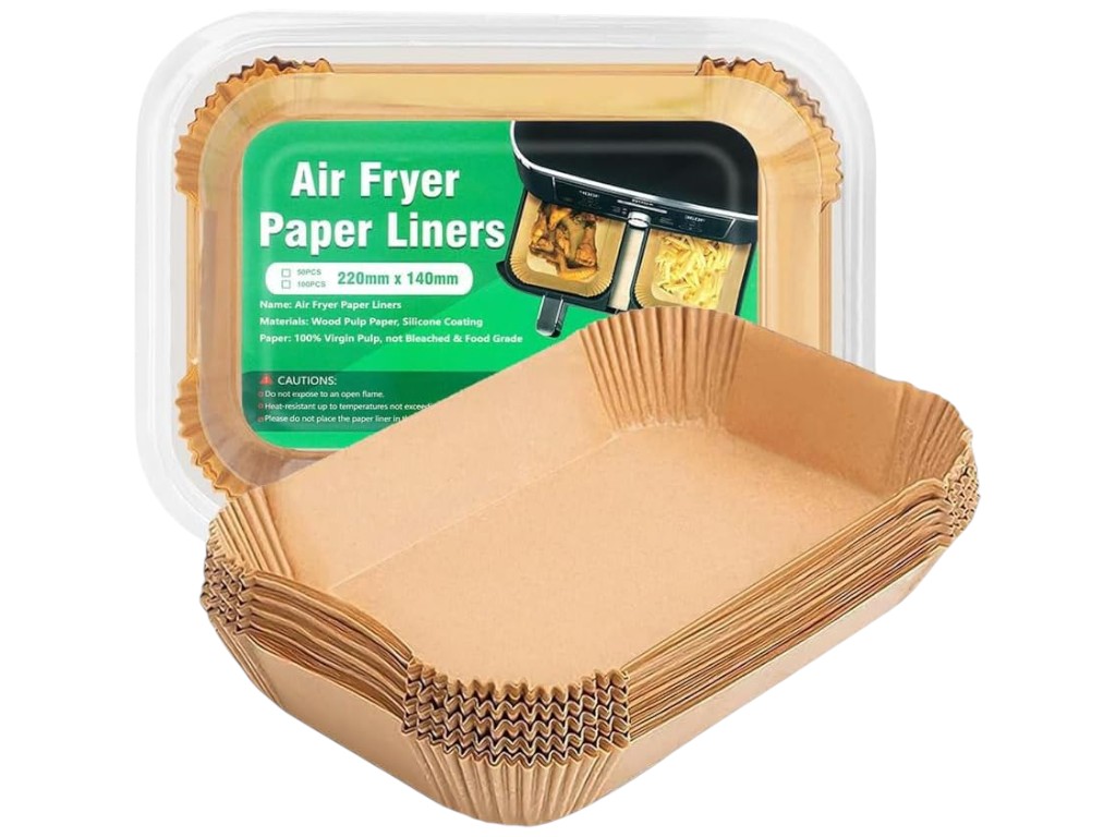 Форма пергаментна для аерогрилю та мультипечі, папір, 22×14×4,5см, 50шт