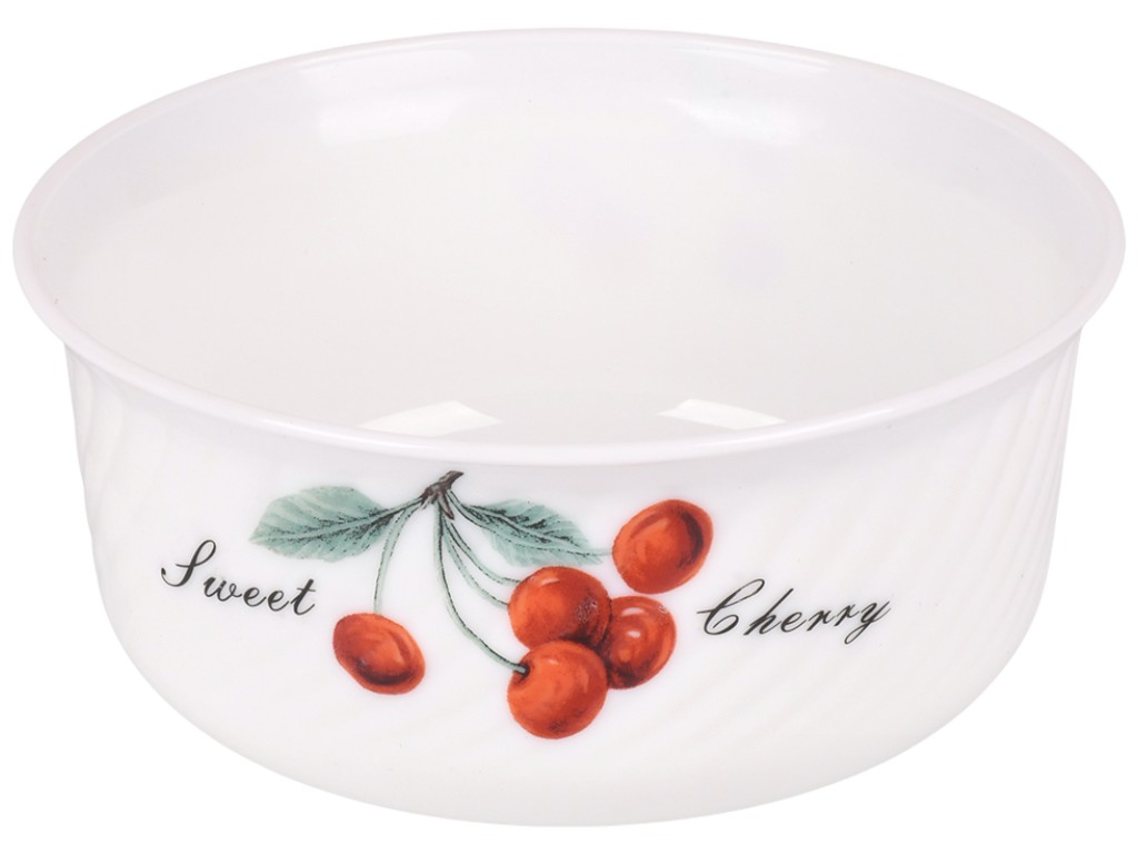 Набор салатников с крышками, стеклокерамика, 14/16,5/19,5см, 4 дизайна (цена за набор 3 предмета)