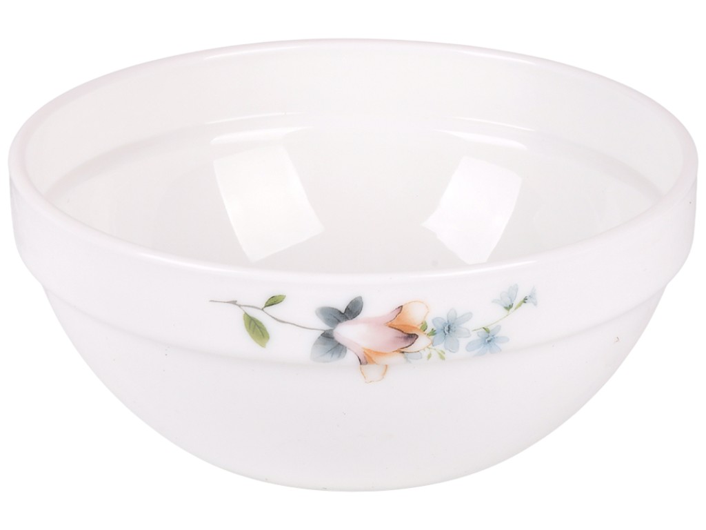 Набор салатников с крышками, стеклокерамика, 11/13/15/18см, 5 дизайнов (цена за набор 4 предмета)