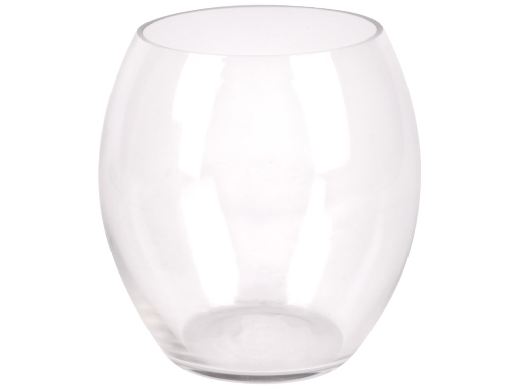 Ваза сферическая, стекло, 15см, цвет прозрачный