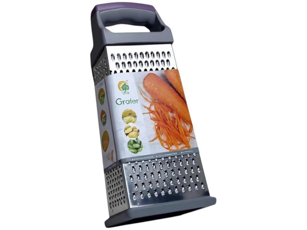 Терка багатофункціональна 4в1, нержавіюча сталь, 20см