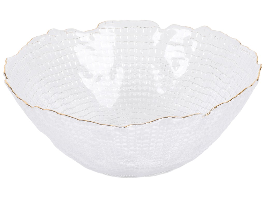 Салатник Diamante, скло, 20см, колір прозорий