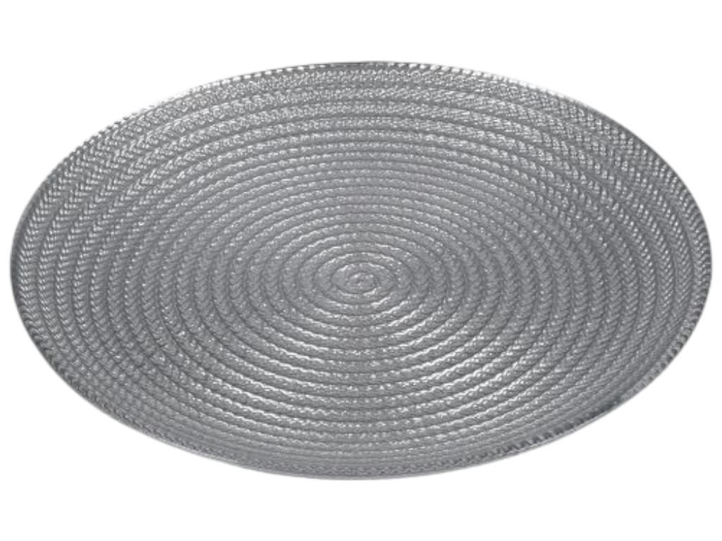 Блюдо Reef, стекло, 26см, цвет тёмно-серый