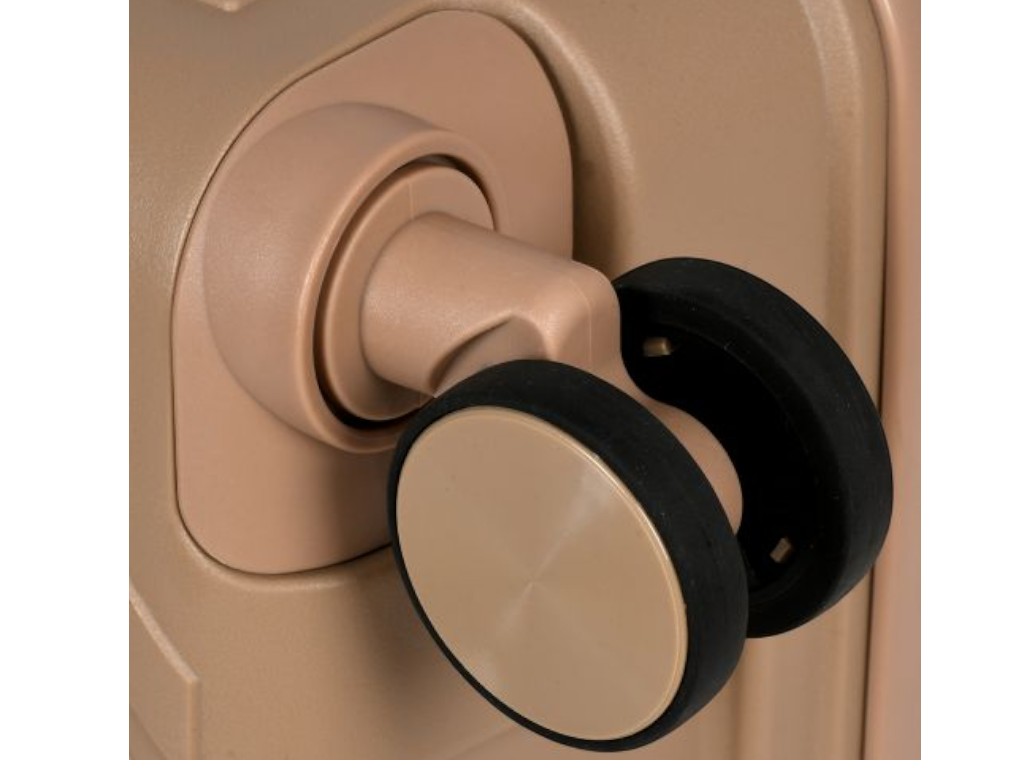 Чемодан с кодовым замком, полипропилен, металл, 20/24/28 дюймов, цвет бежевый (цена за набор 3шт)