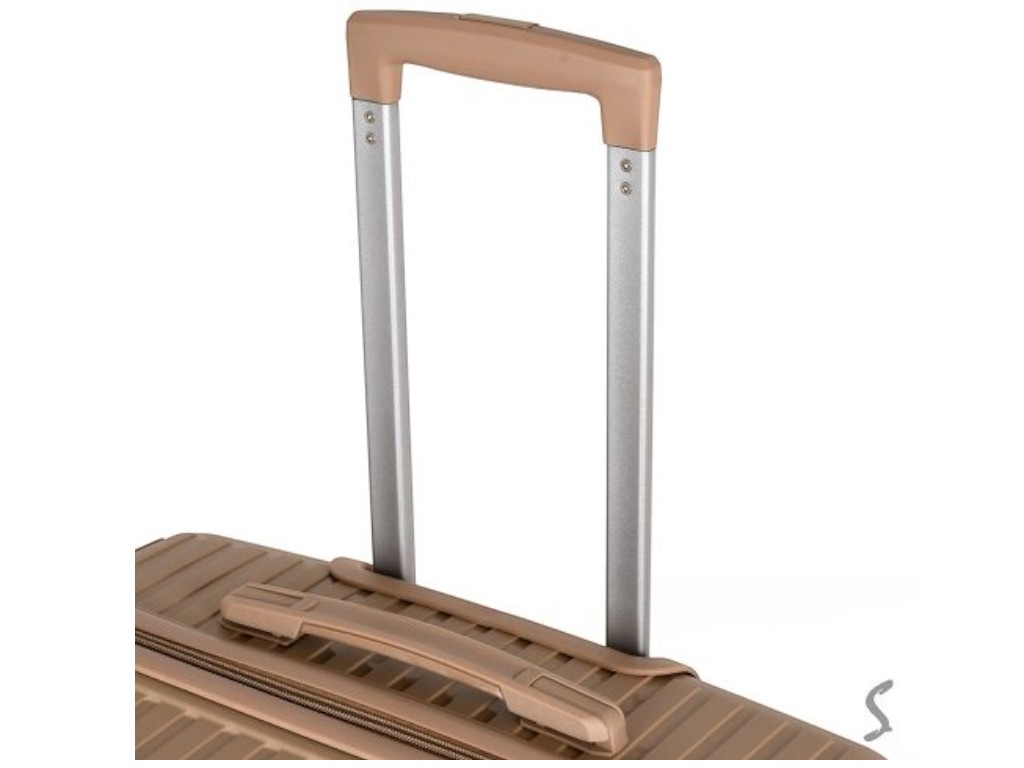 Чемодан с кодовым замком, полипропилен, металл, 20/24/28 дюймов, цвет бежевый (цена за набор 3шт)