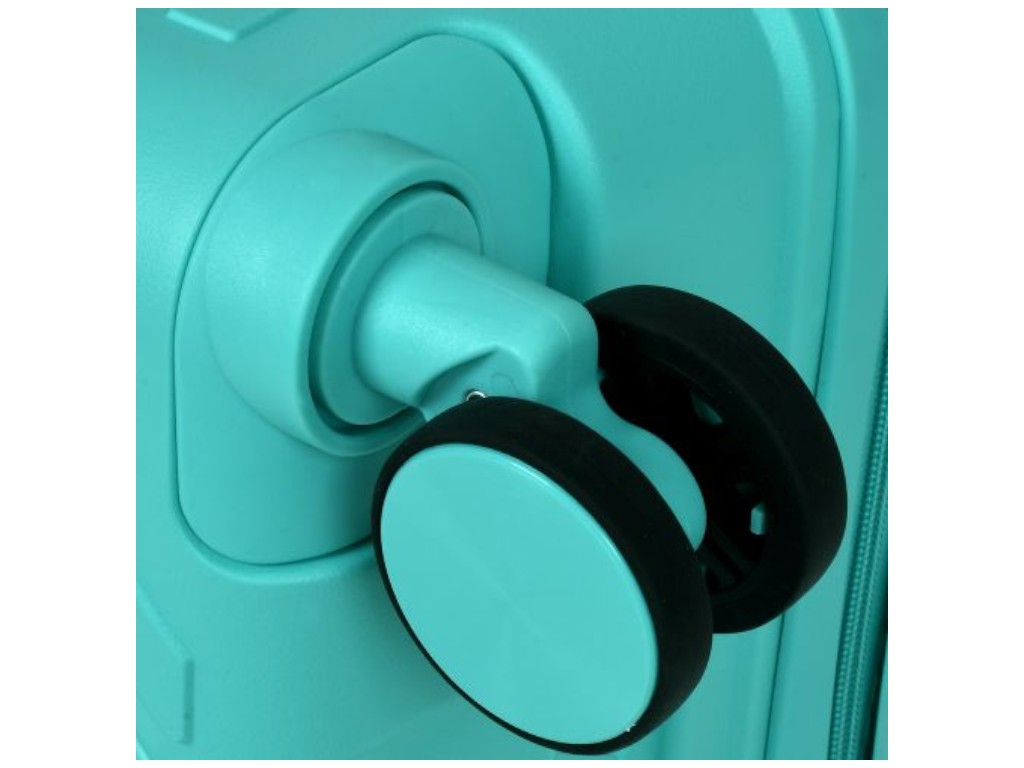 Чемодан с кодовым замком, полипропилен, металл, 20/24/28 дюймов, цвет голубой (цена за набор 3шт)