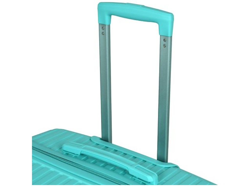 Чемодан с кодовым замком, полипропилен, металл, 20/24/28 дюймов, цвет голубой (цена за набор 3шт)