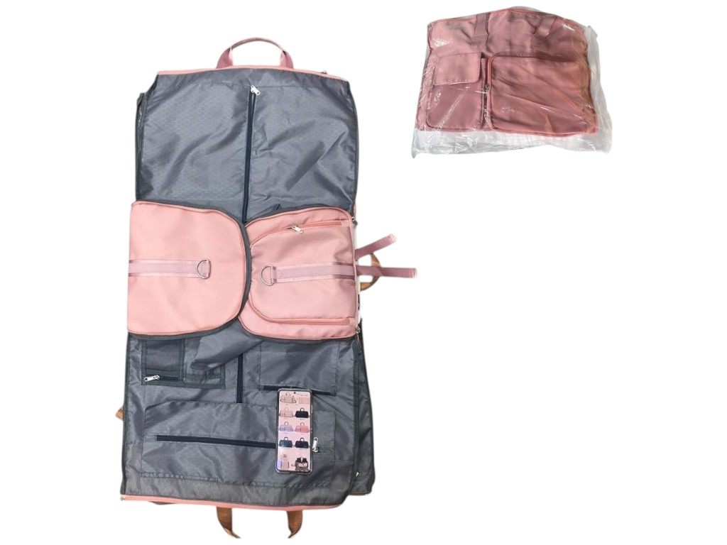 Сумка-портплед, полиэстер, цвет розовый, 100×53см