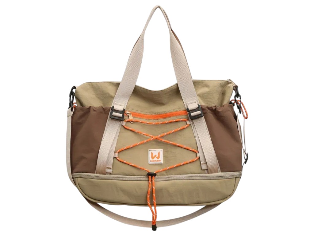 Сумка дорожная, с расширителем, плечевой ремень, полиэстер, 51×33×20см